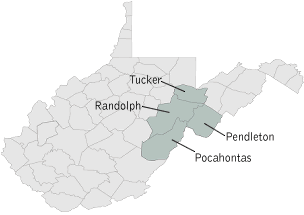 District Eight Counties: Pendleton, Pocahontas, Randolph and Tucker