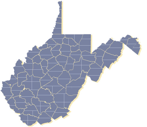 wv county map. West Virginia County Maps
